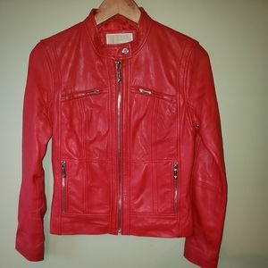 Small True Red Michael Kors Leather Jacket